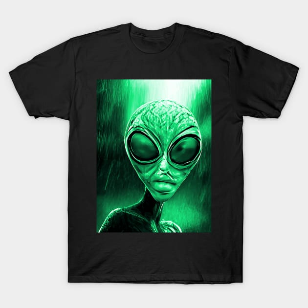 Planet X Aliens Sci-Fi NFT Collection T-Shirt by PlanetMonkey